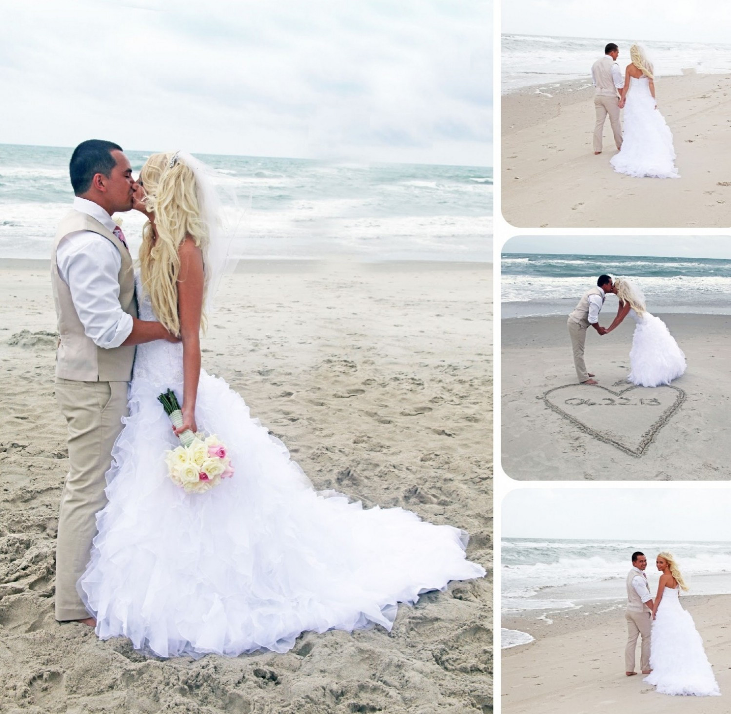 свадебные фото на пляже
